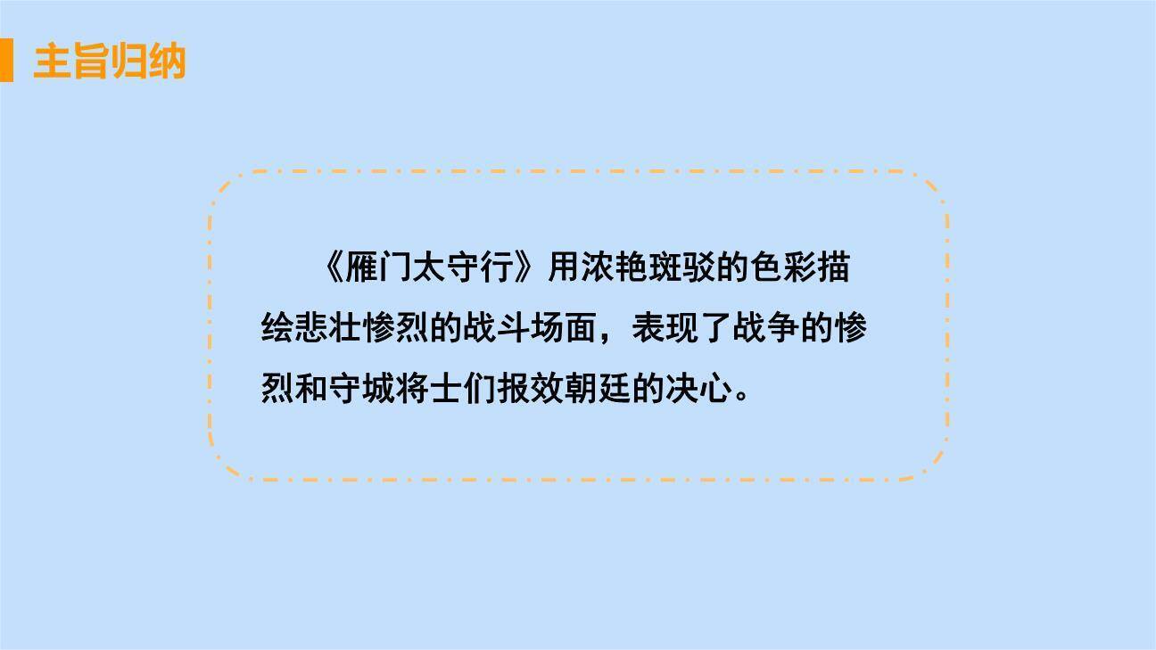 雁门太守行PPT课件12