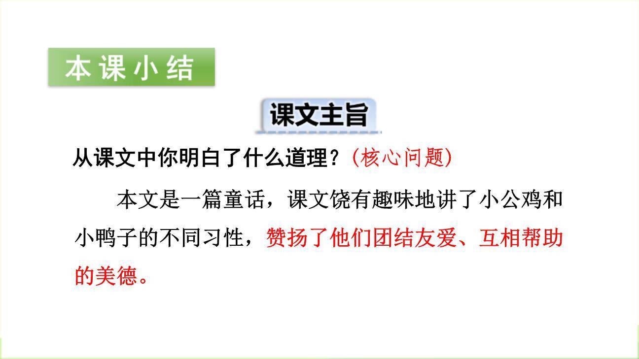 小公鸡和小鸭子PPT课件59