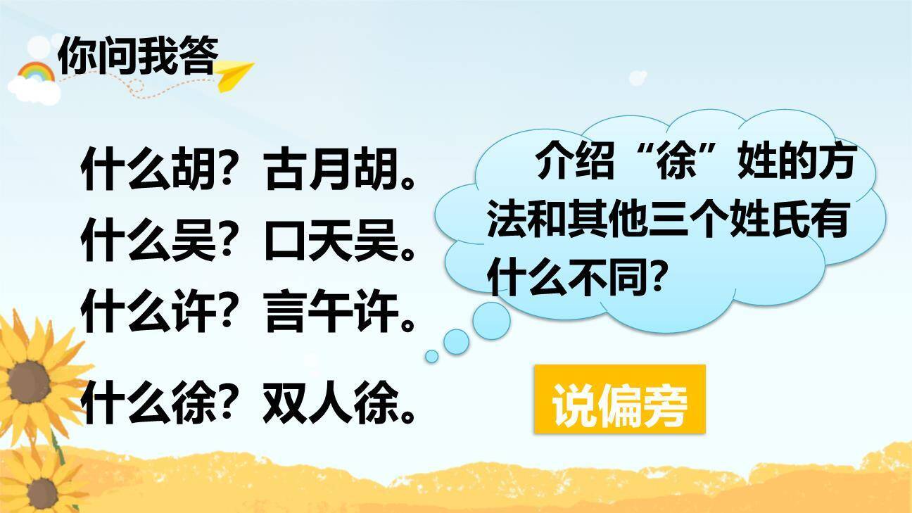 姓氏歌PPT课件83