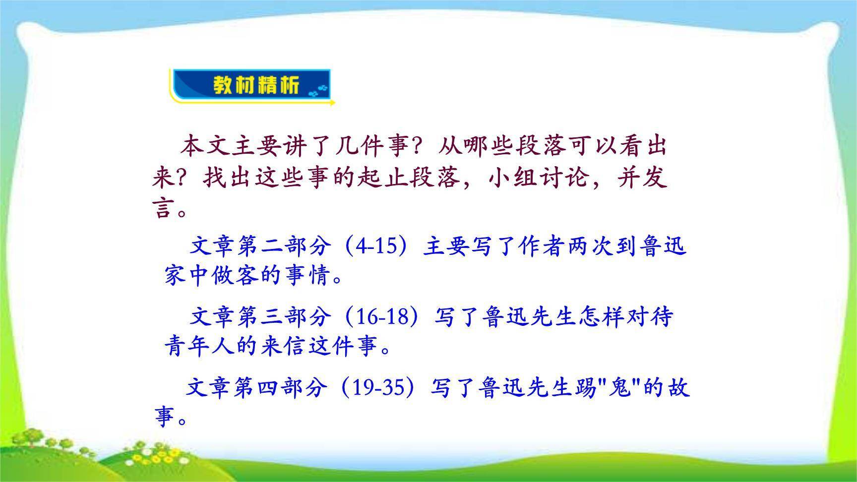 回忆鲁迅先生PPT课件36