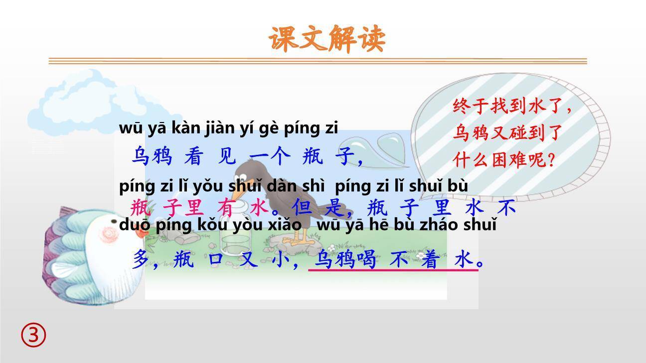 乌鸦喝水PPT课件78