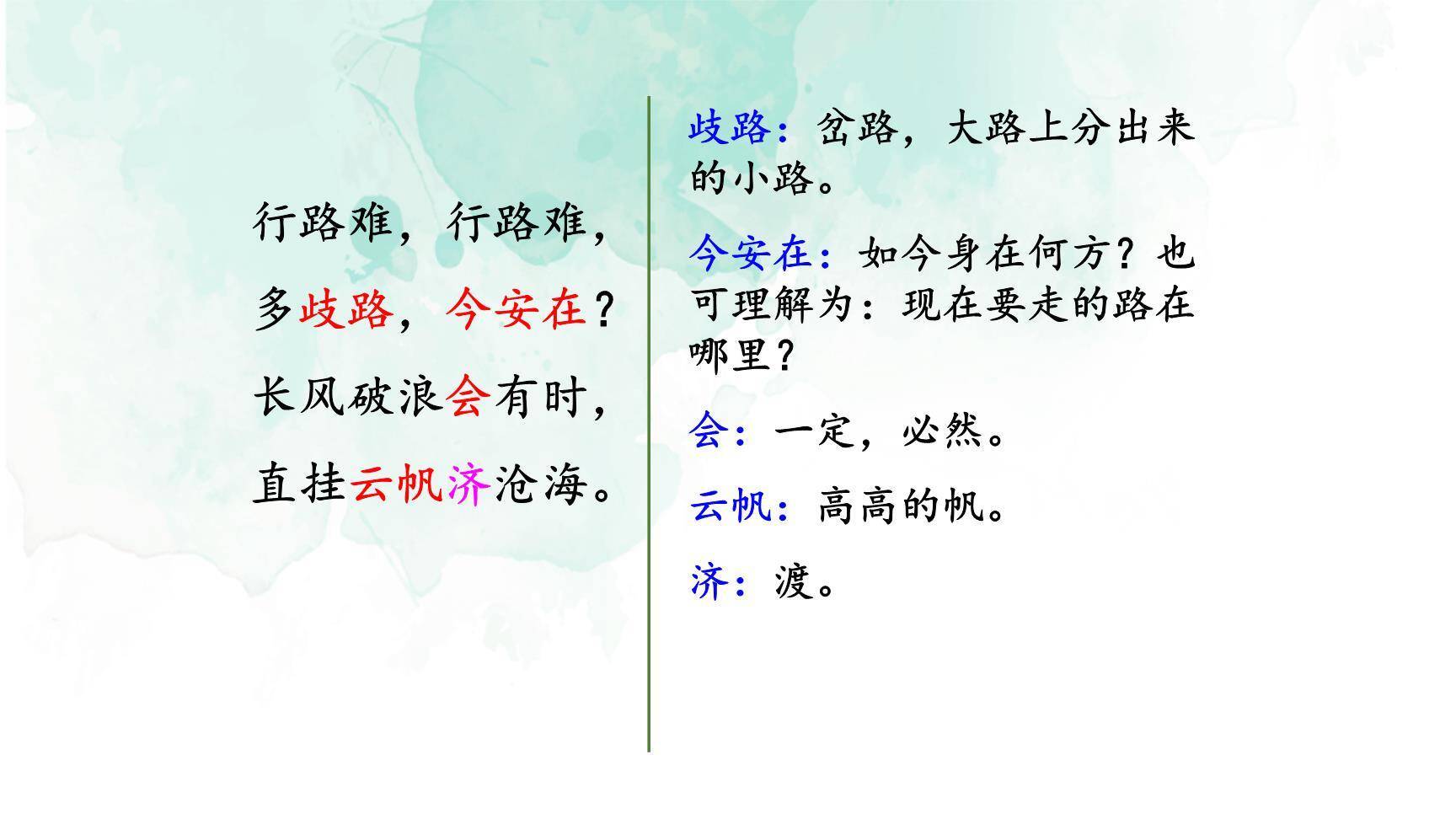 行路难PPT课件21