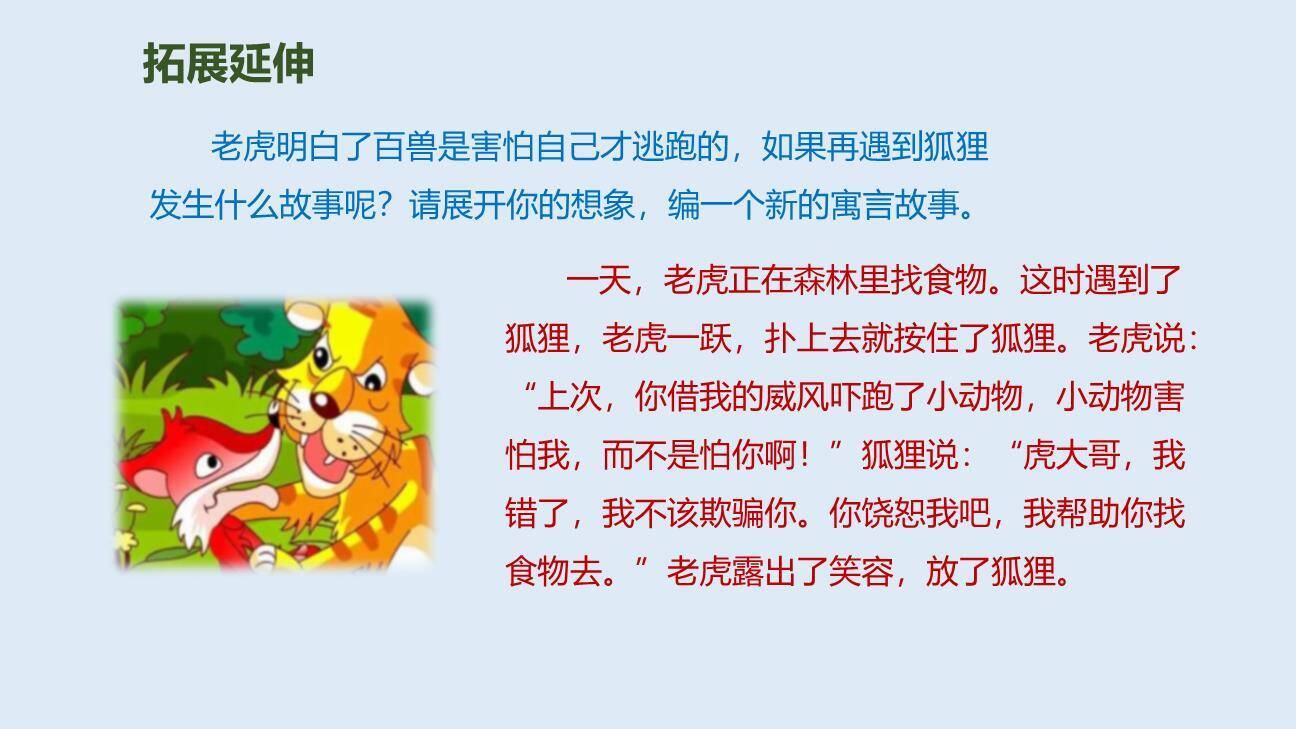 狐假虎威PPT课件54