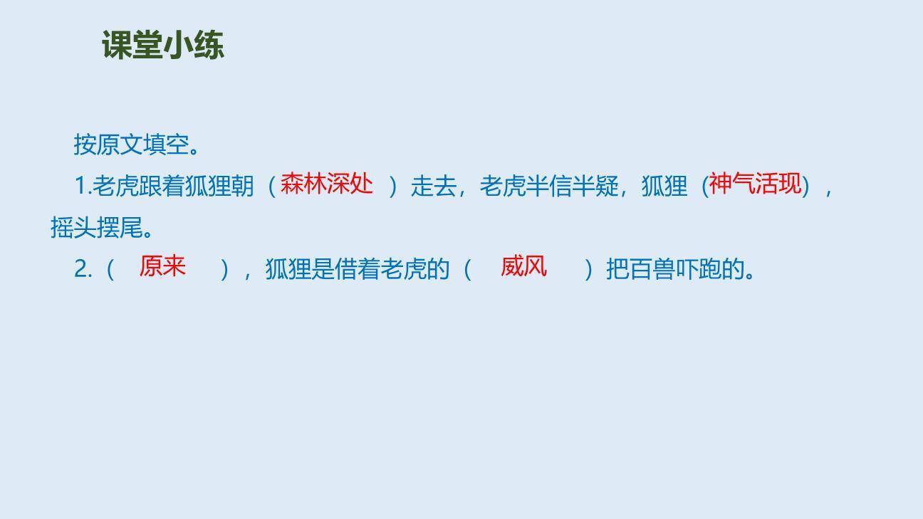 狐假虎威PPT课件56