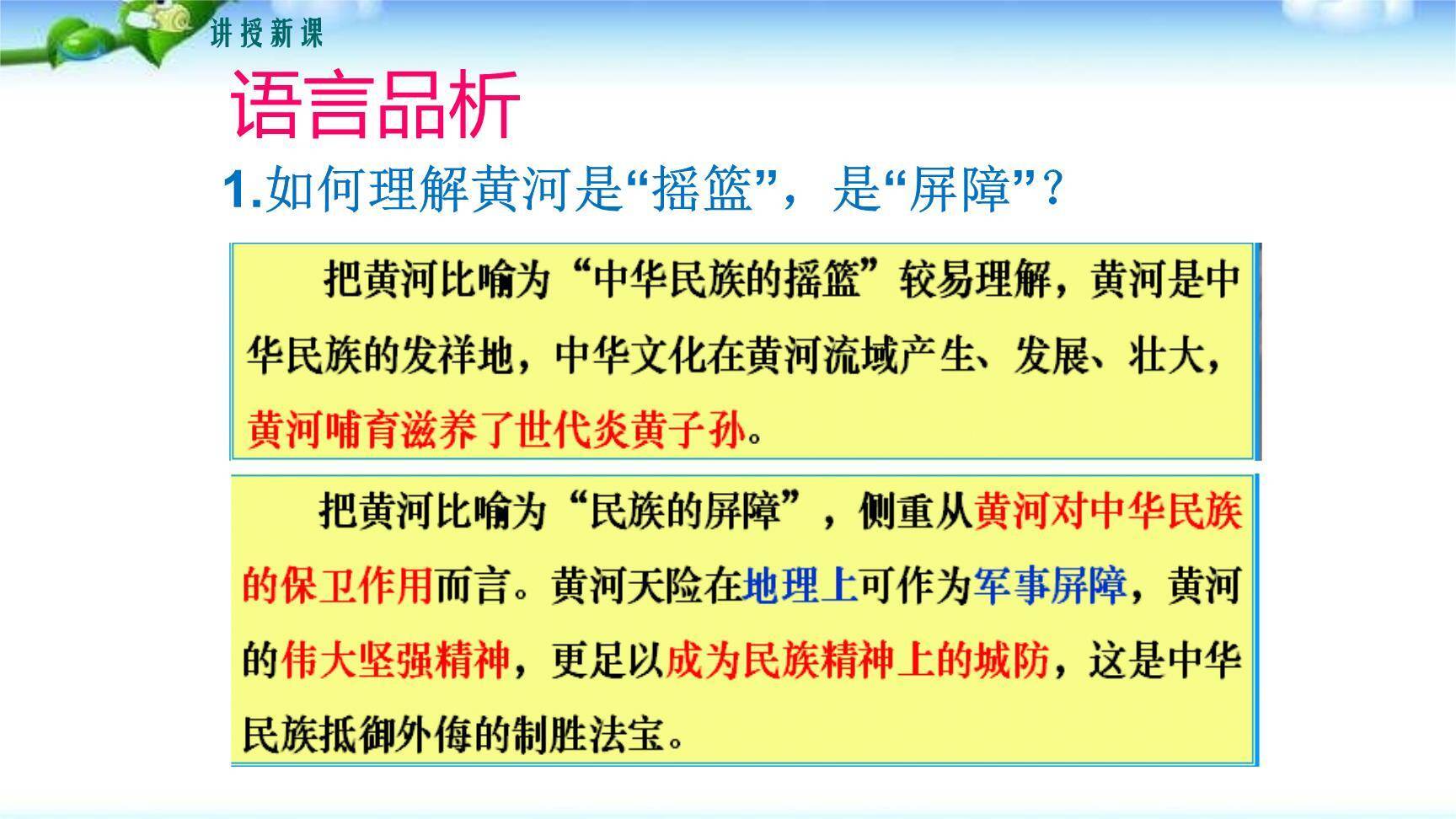 黄河颂PPT课件34