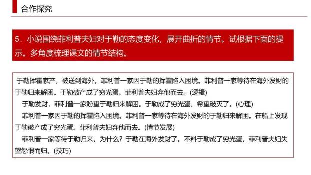 我的叔叔于勒PPT课件43