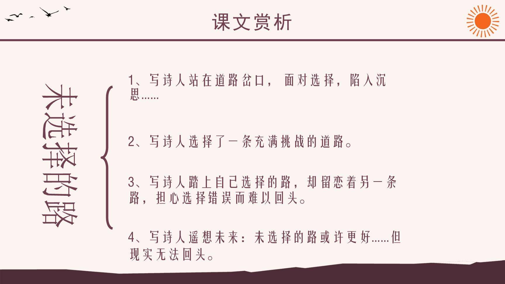 未选择的路PPT课件13