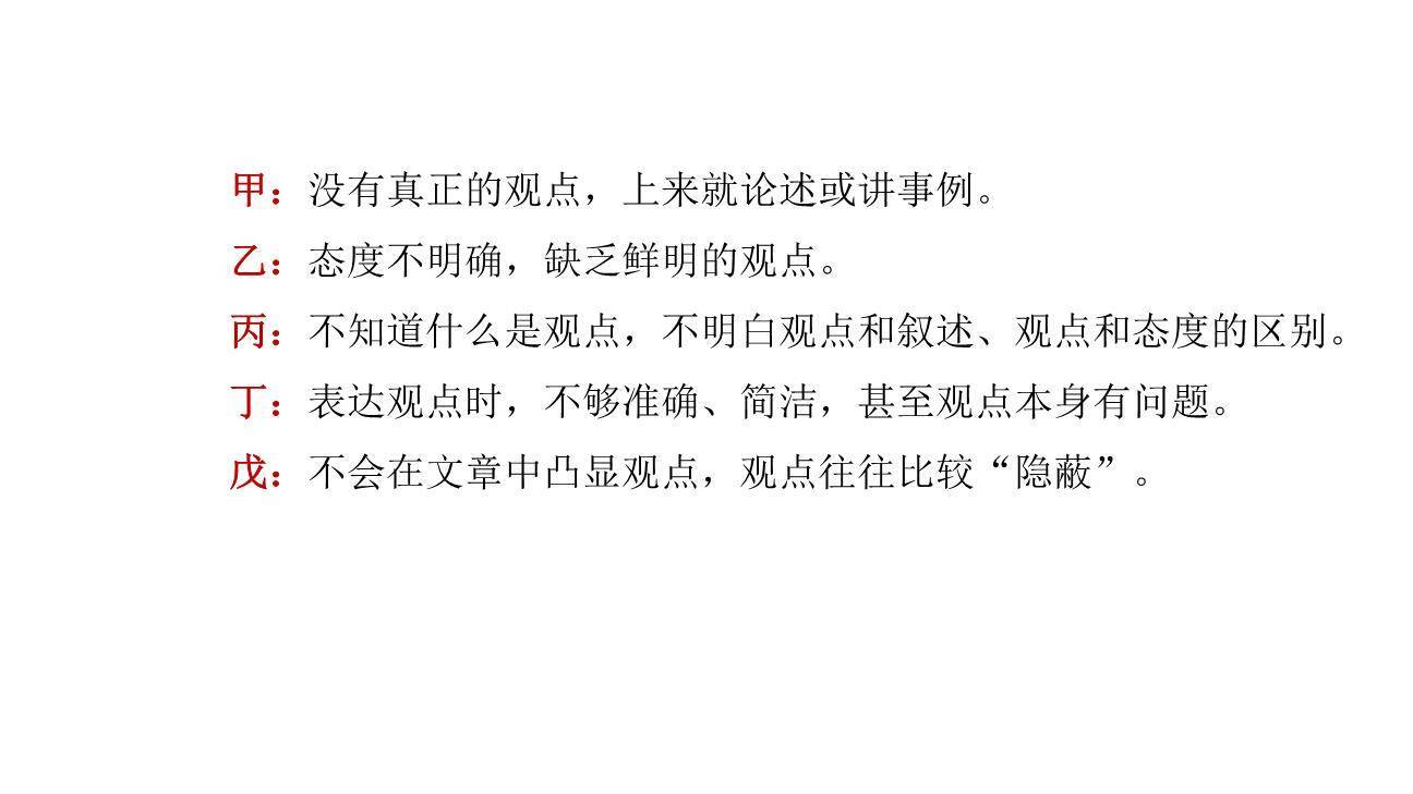 观点要明确PPT课件23