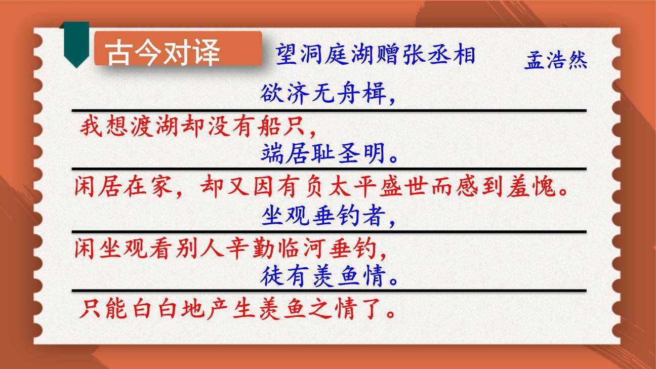 望洞庭湖赠张丞相PPT课件21