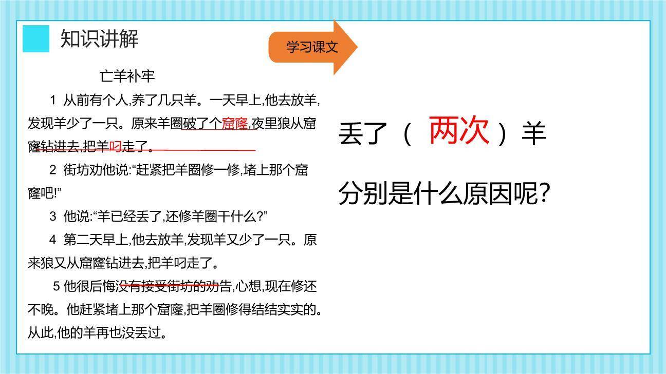 亡羊补牢PPT课件66