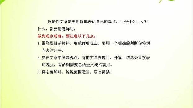 观点要明确PPT课件13