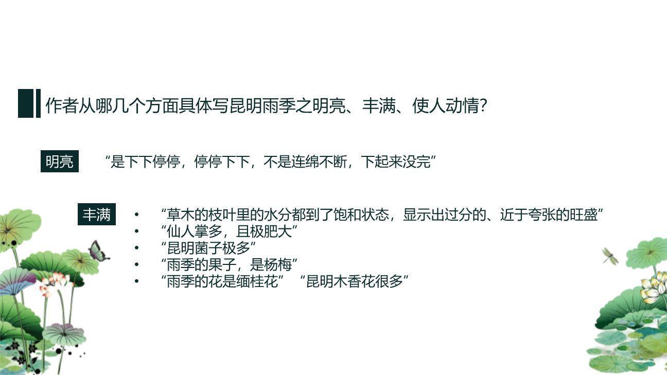 昆明的雨PPT课件21