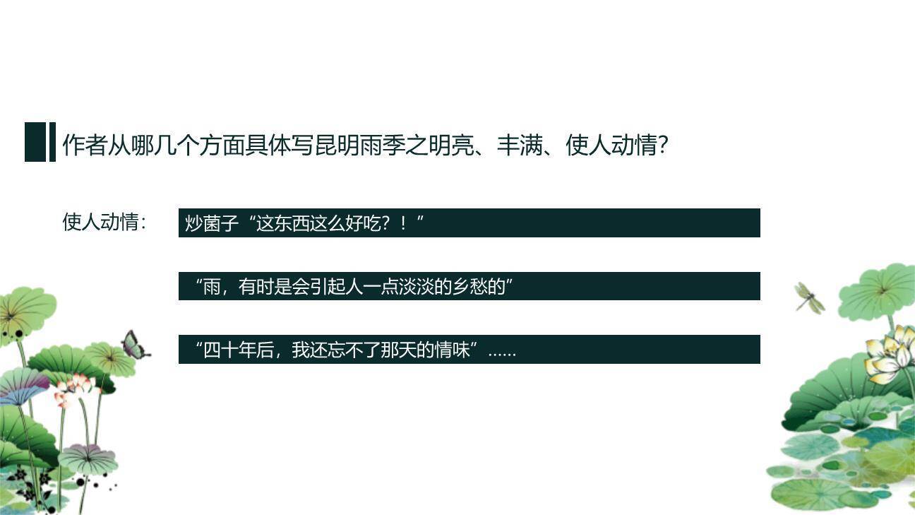 昆明的雨PPT课件22