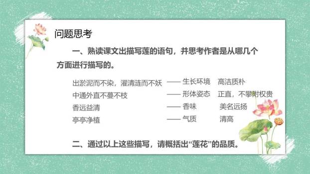 爱莲说PPT课件16