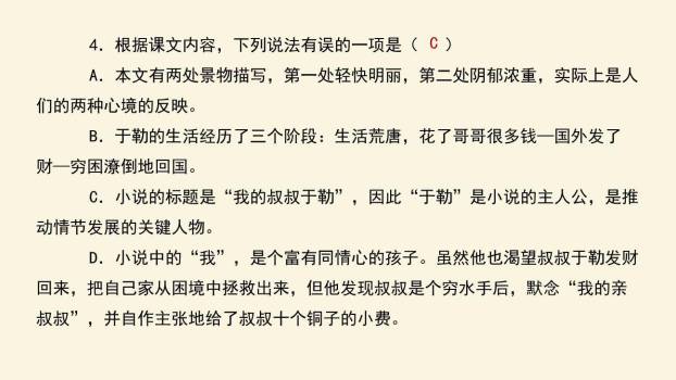 我的叔叔于勒PPT课件37