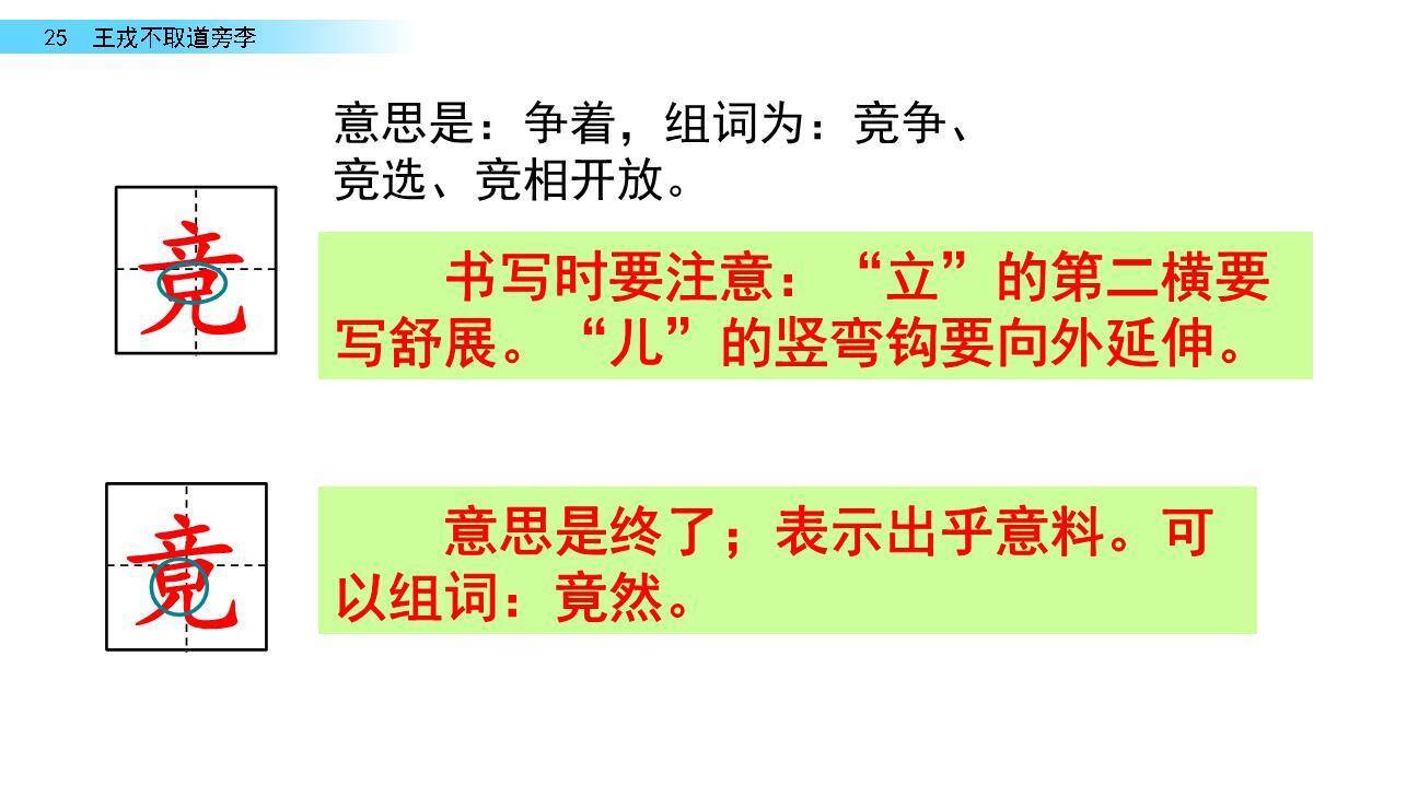 王戎不取道旁李PPT课件83