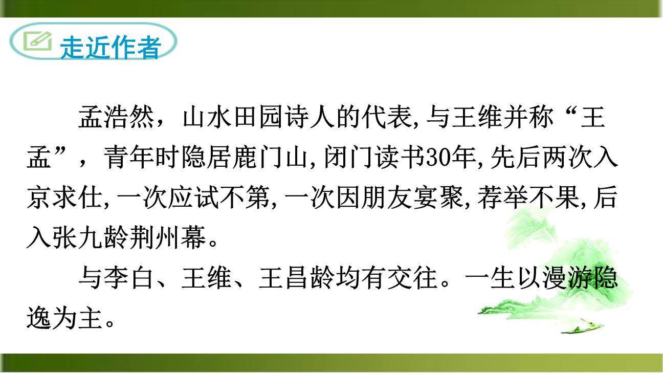 望洞庭湖赠张丞相PPT课件15