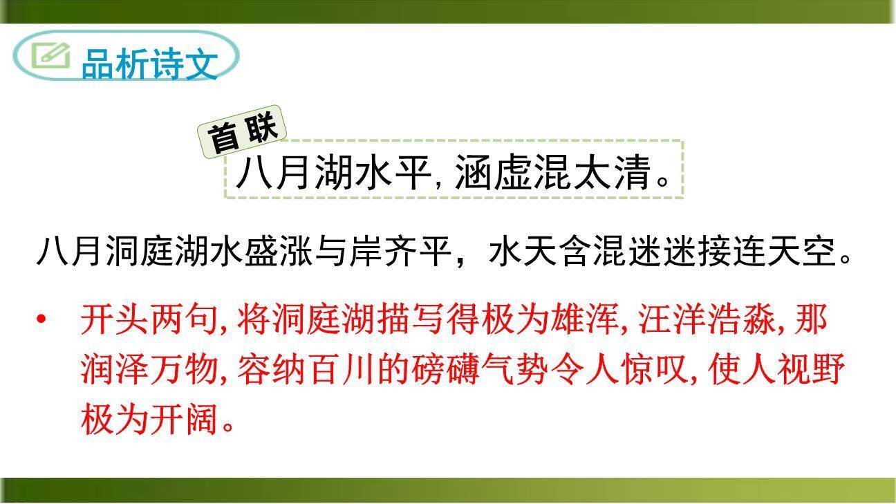 望洞庭湖赠张丞相PPT课件17