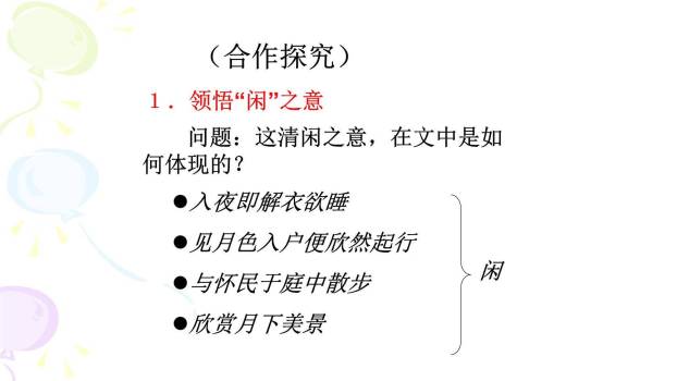记承天诗夜游PPT课件58