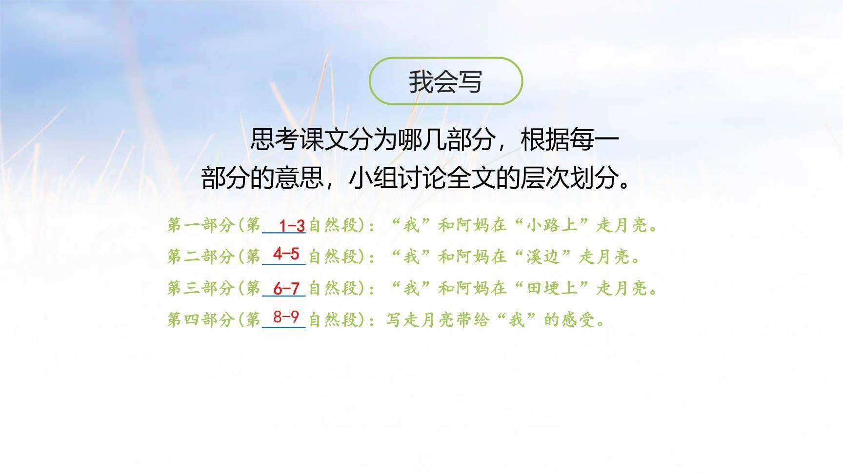 走月亮PPT课件39