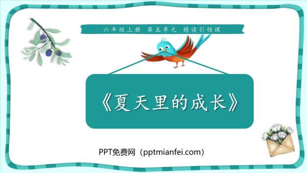 夏天里的成长PPT课件10