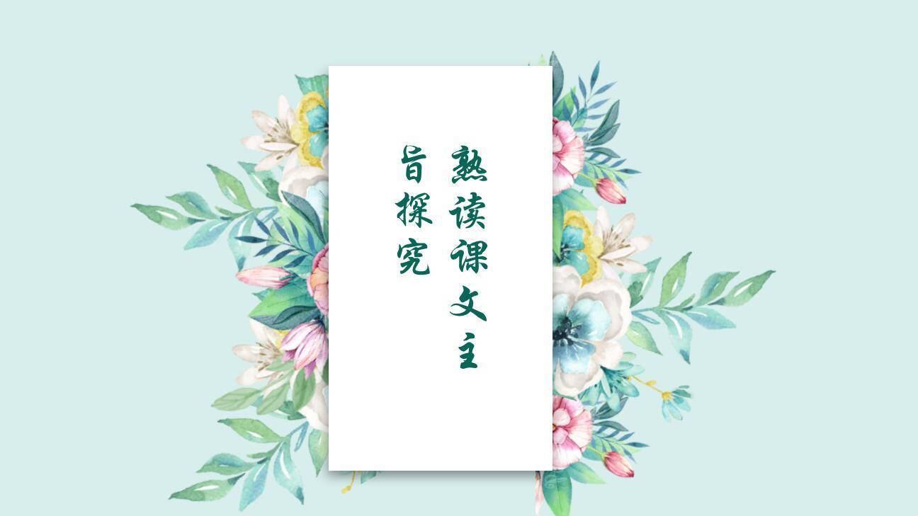 你是人间的四月天PPT课件76