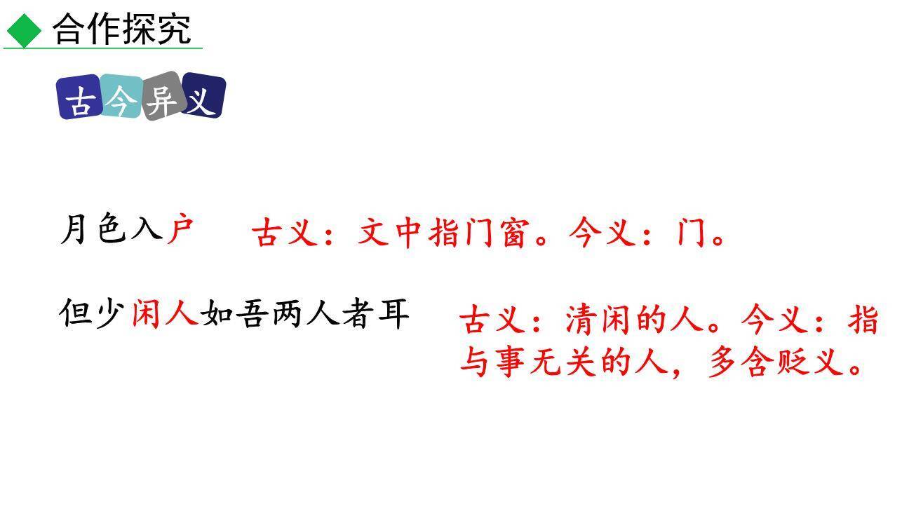 记承天诗夜游PPT课件88