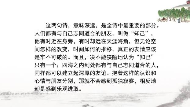 送杜少府之任蜀州PPT课件29