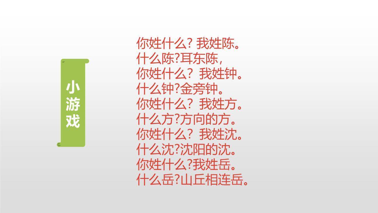 姓氏歌PPT课件62