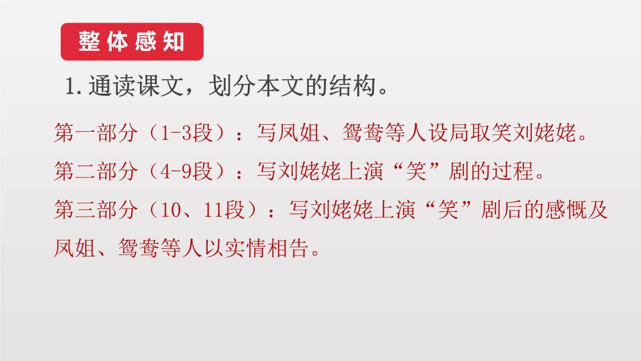 刘姥姥进大观园PPT课件71