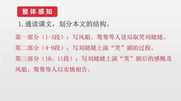 刘姥姥进大观园PPT课件71