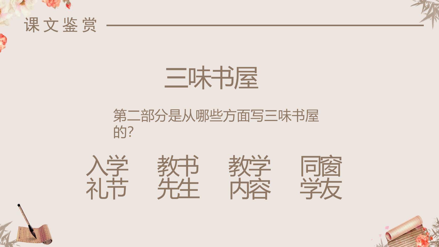 从百草园到三味书屋PPT课件45