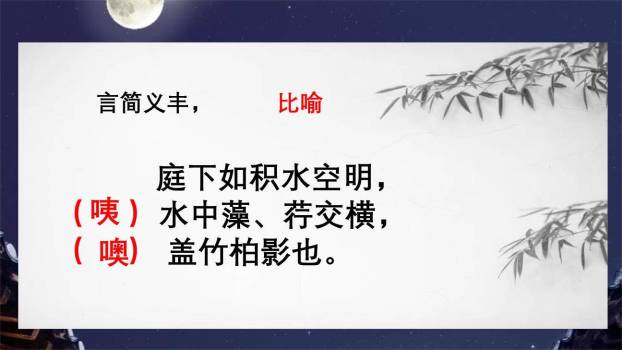记承天诗夜游PPT课件45
