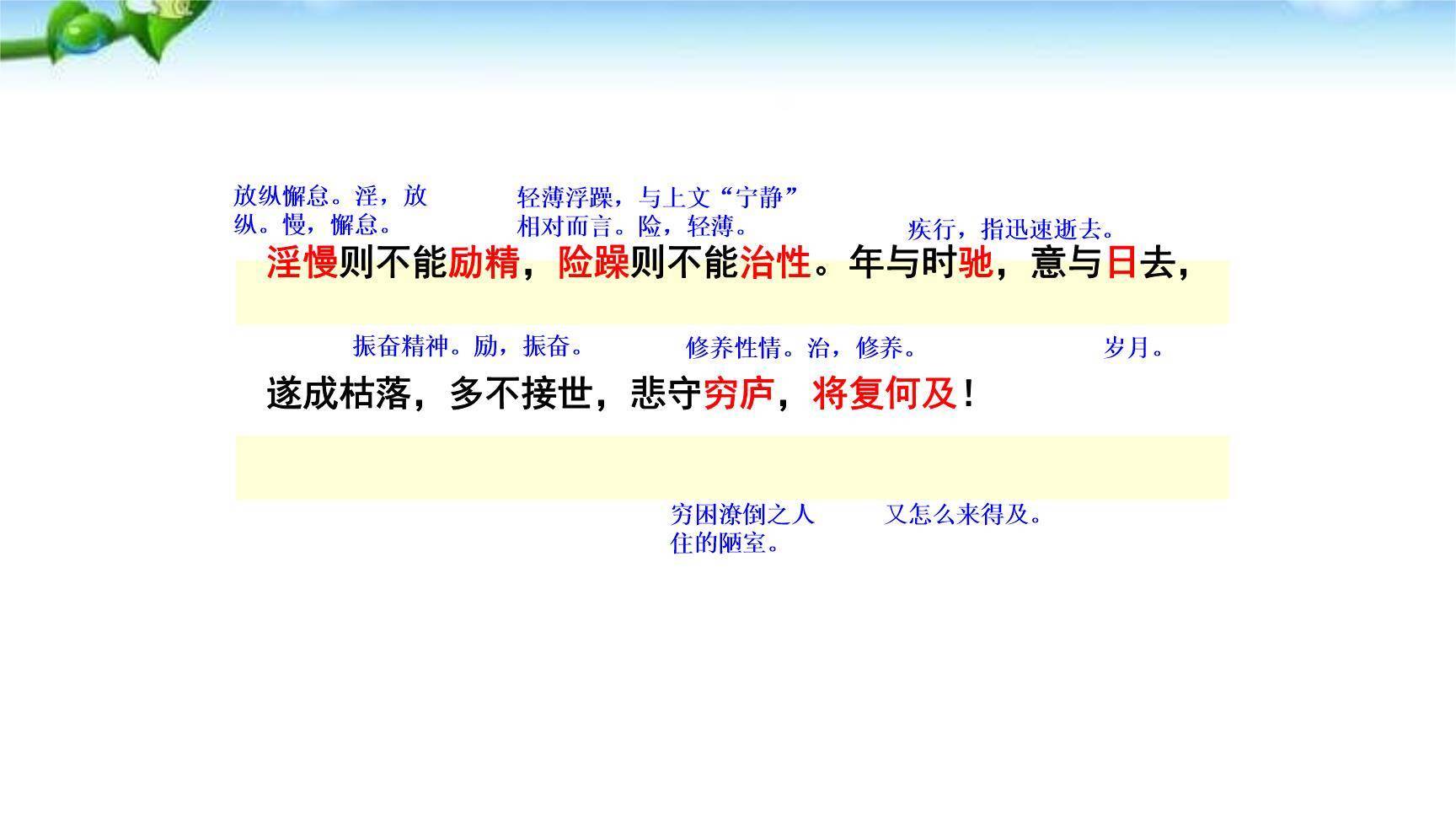 诫子书PPT课件42