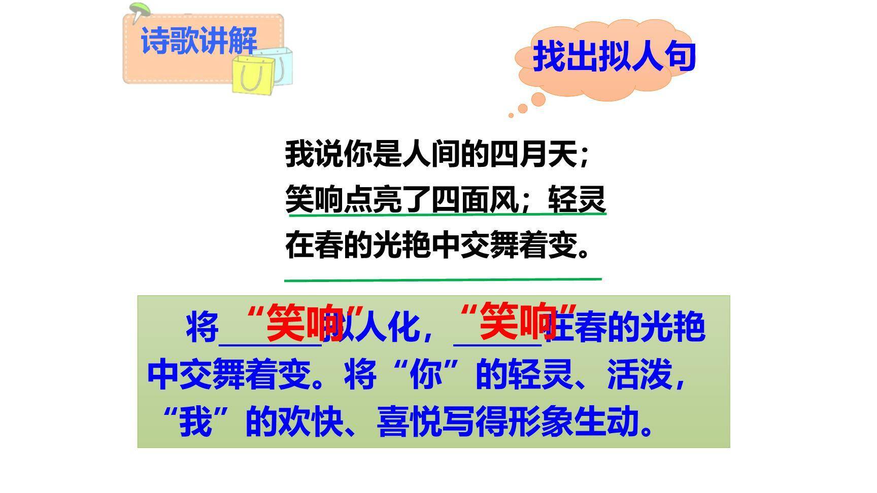 你是人间的四月天PPT课件49