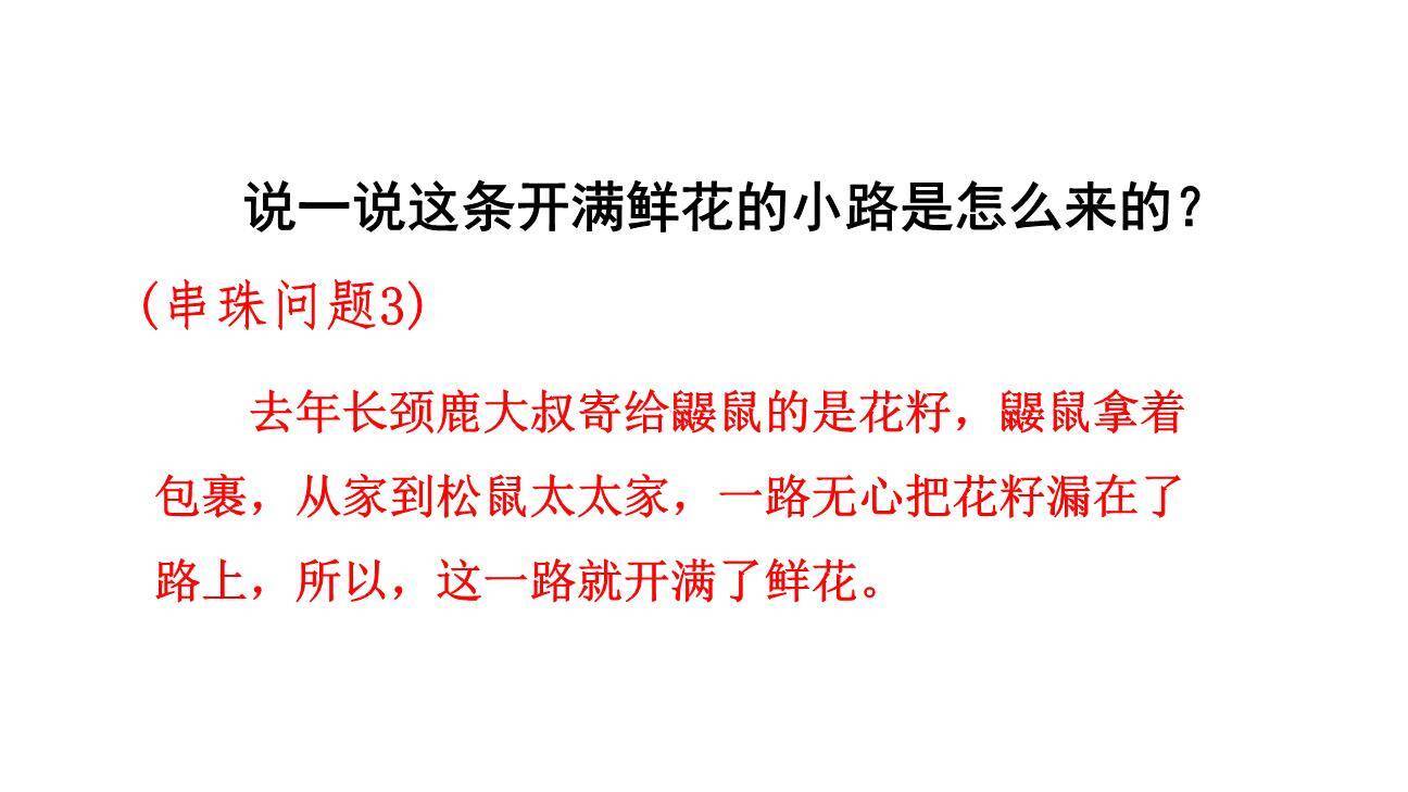 开满鲜花的小路PPT课件74