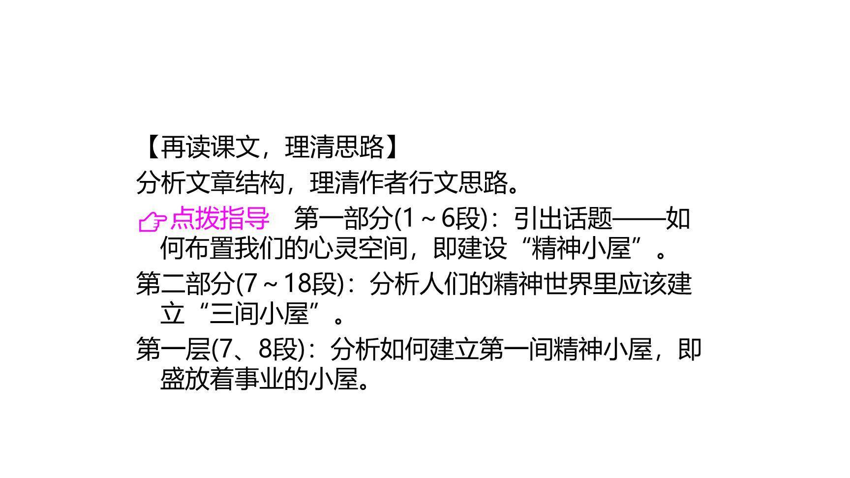 精神的三间小屋PPT课件12