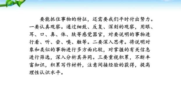 说明事物要抓住特征PPT课件34