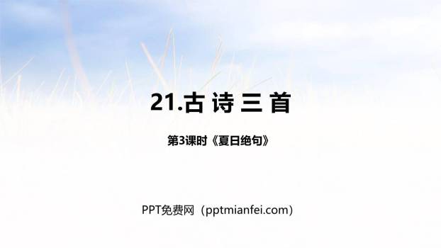 夏日绝句PPT课件10