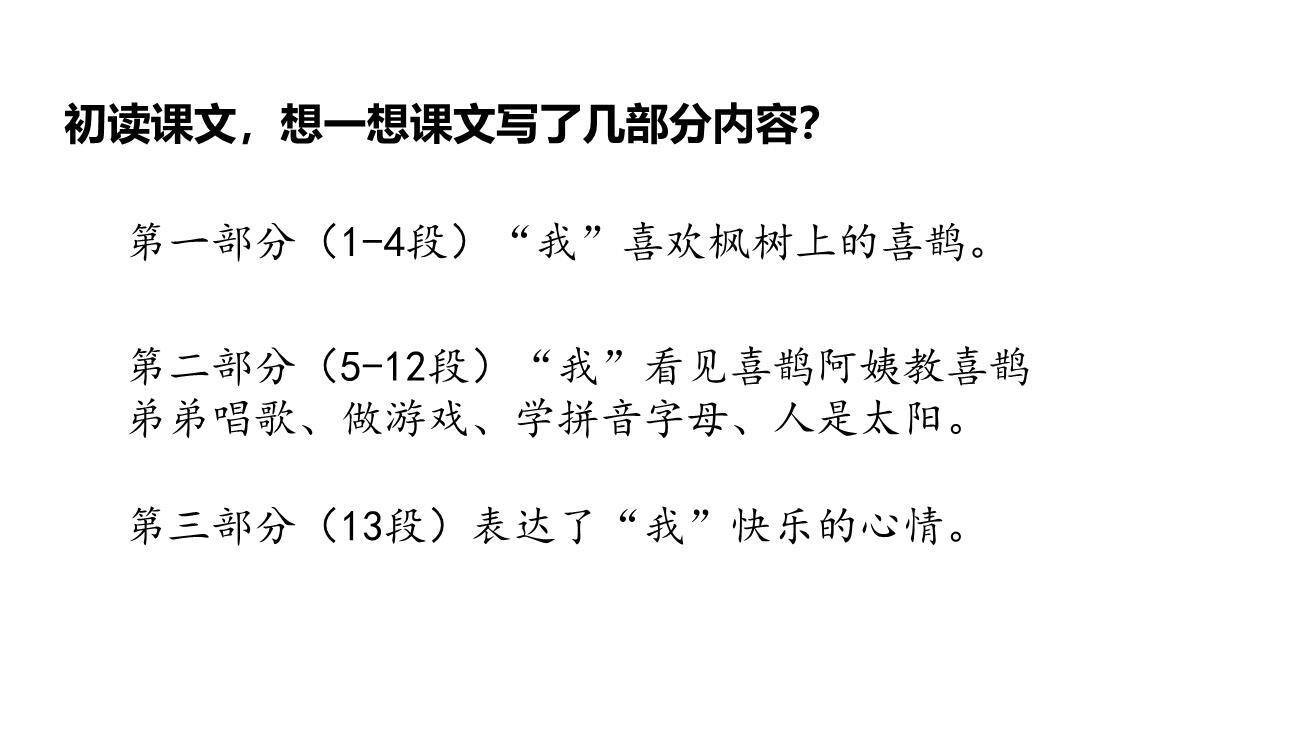 枫树上的喜鹊PPT课件68