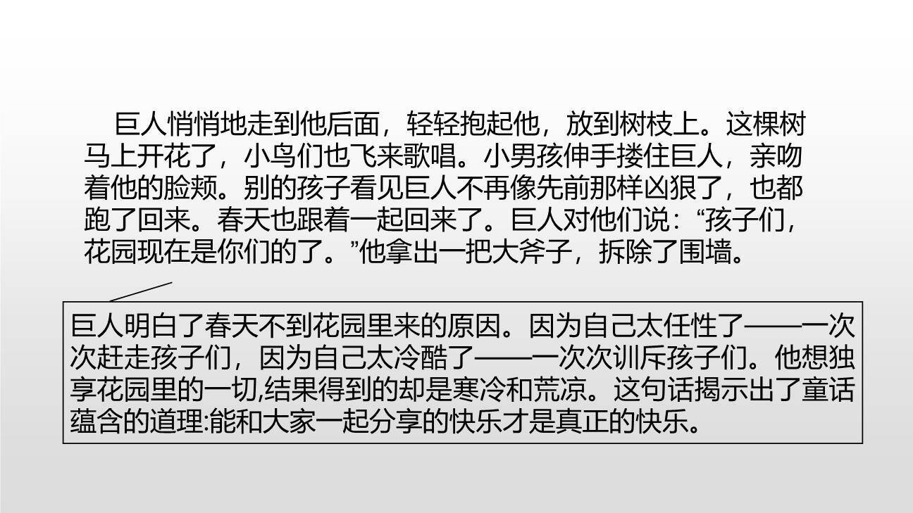 巨人的花园PPT课件47