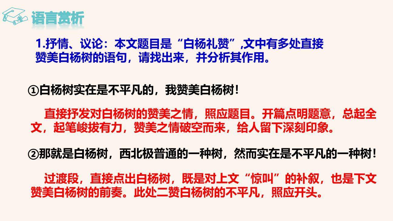 白杨礼赞PPT课件85