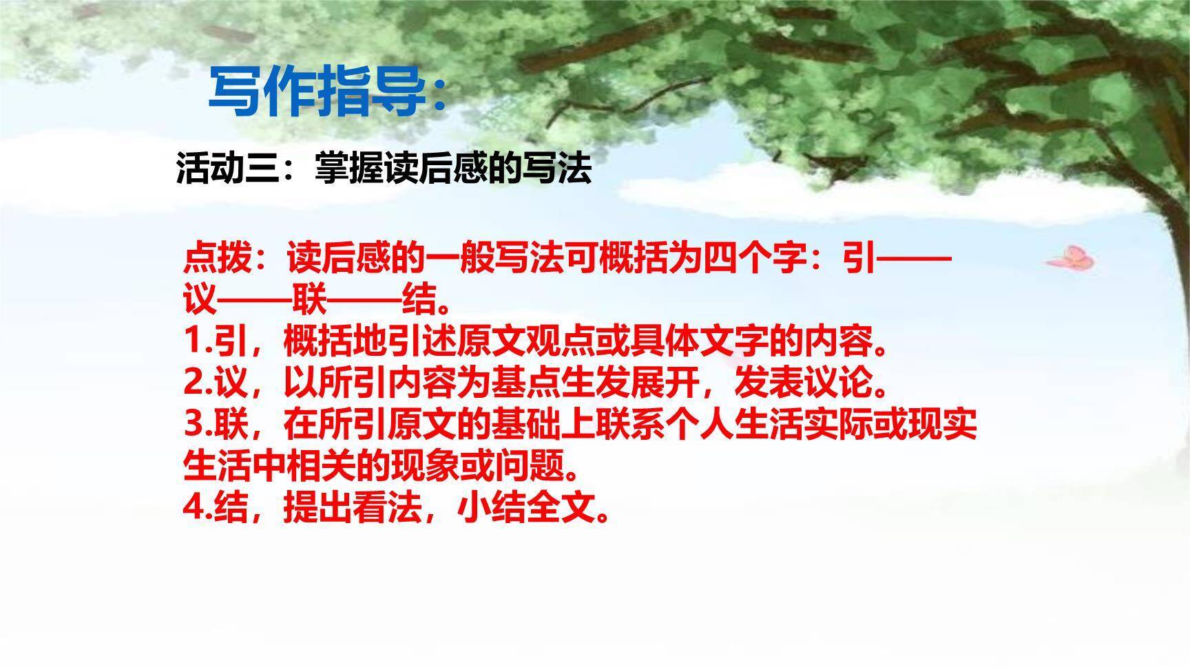 学写读后感PPT课件35