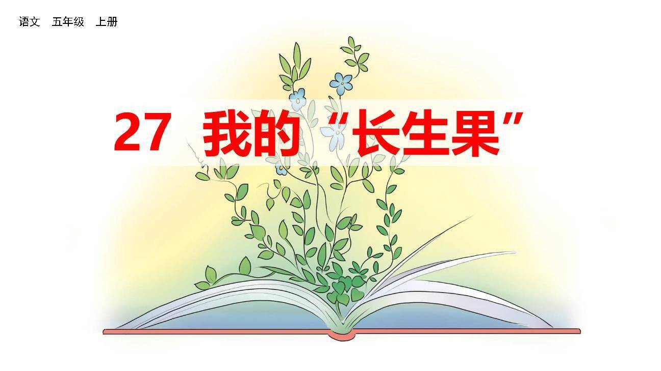 我的长生果PPT课件50