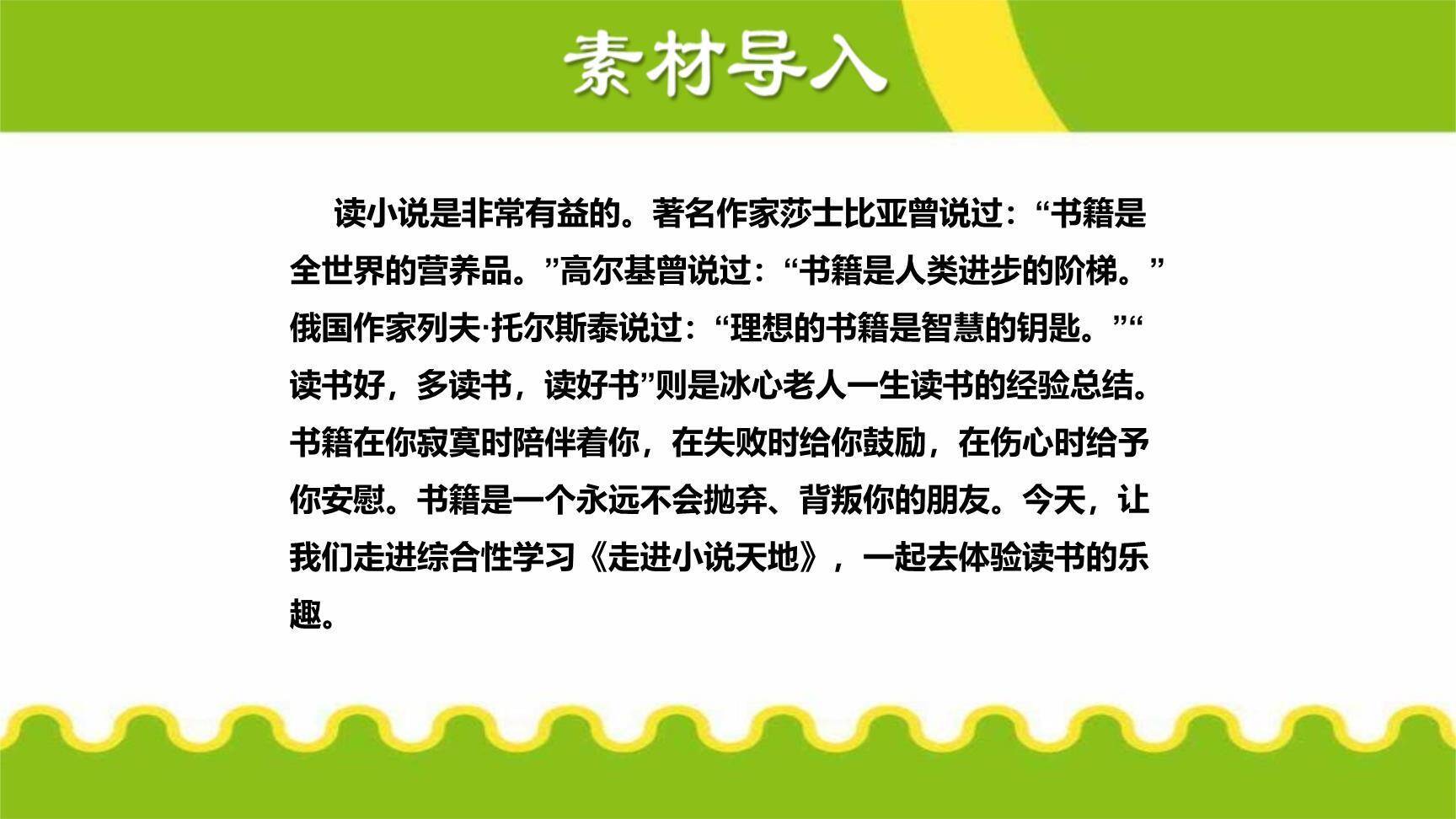 走进小说天地PPT课件23