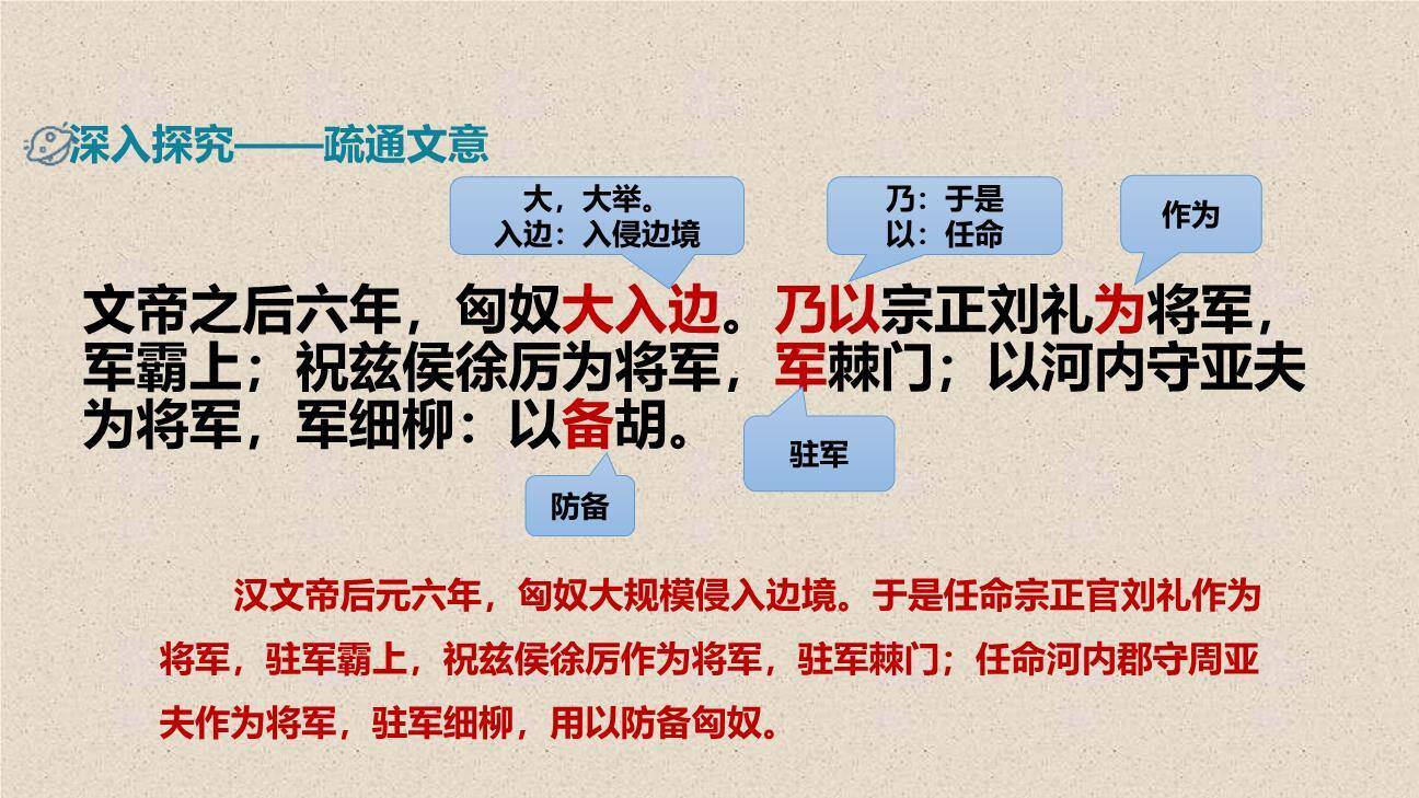 周亚夫军细柳PPT课件41