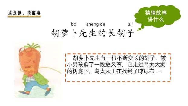 胡萝卜先生的长胡子PPT课件58