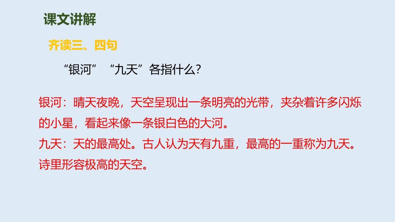 望庐山瀑布PPT课件39