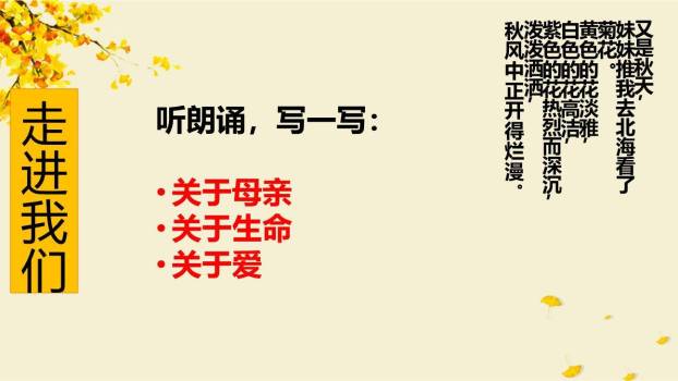 秋天的怀念PPT课件44