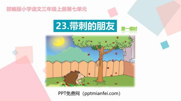 带刺的朋友PPT课件70